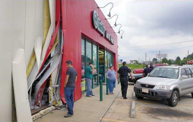 Car hits, damages auto parts shop - Gainesville Times