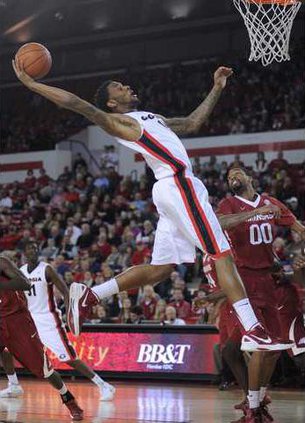 Arkansas Georgia Bask Hoop