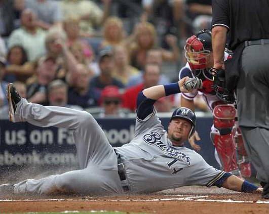 Brewers Braves Baseba Murp