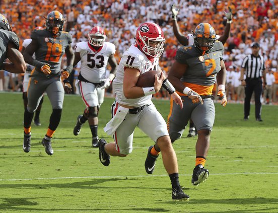 Georgia vs. Tennessee football