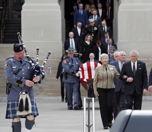 Zell Miller's funeral at Capitol