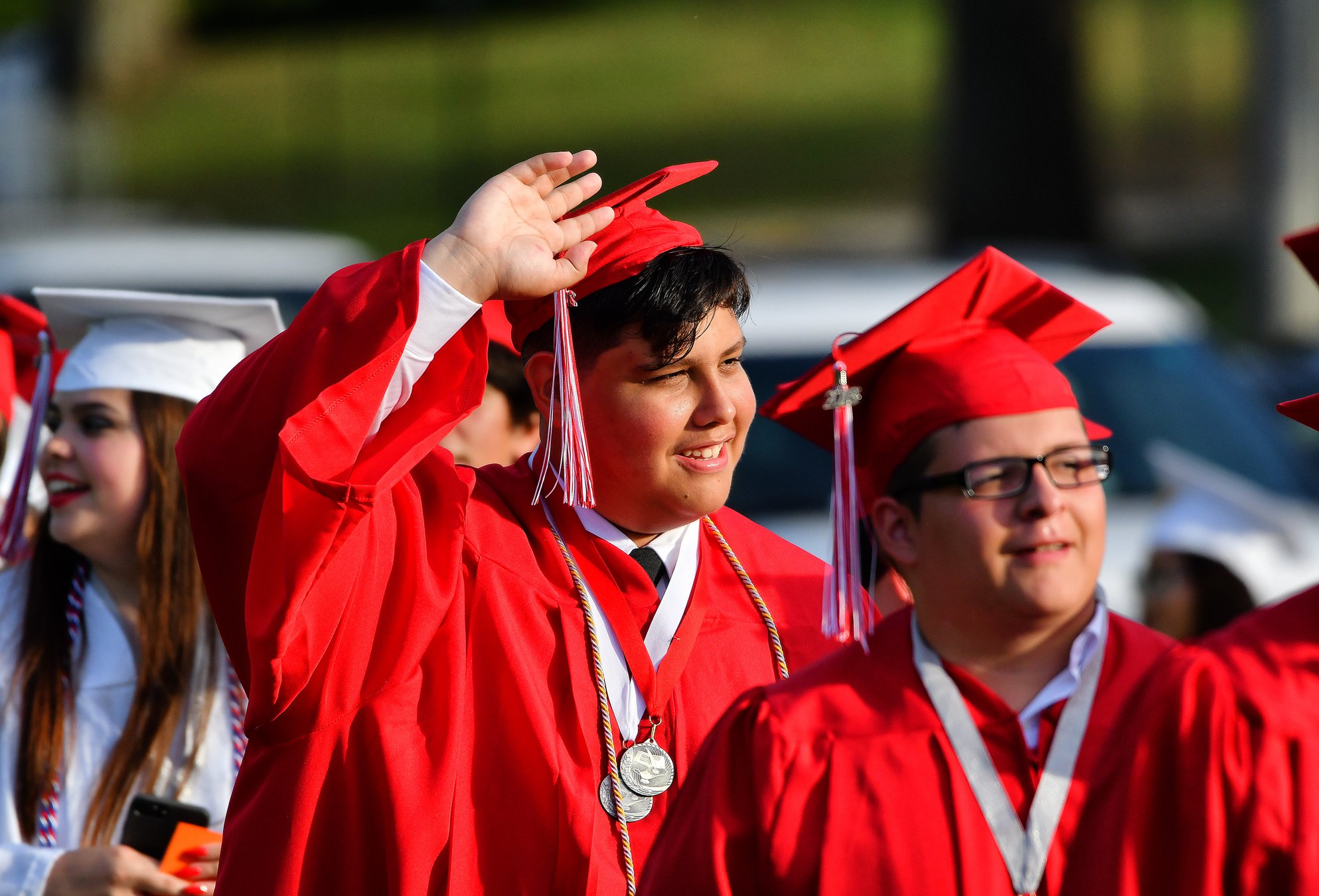 Photo slideshow Gainesville High School graduation Gainesville Times