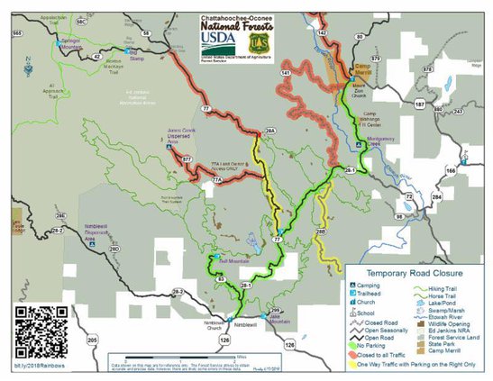 U.S. Forest Service map