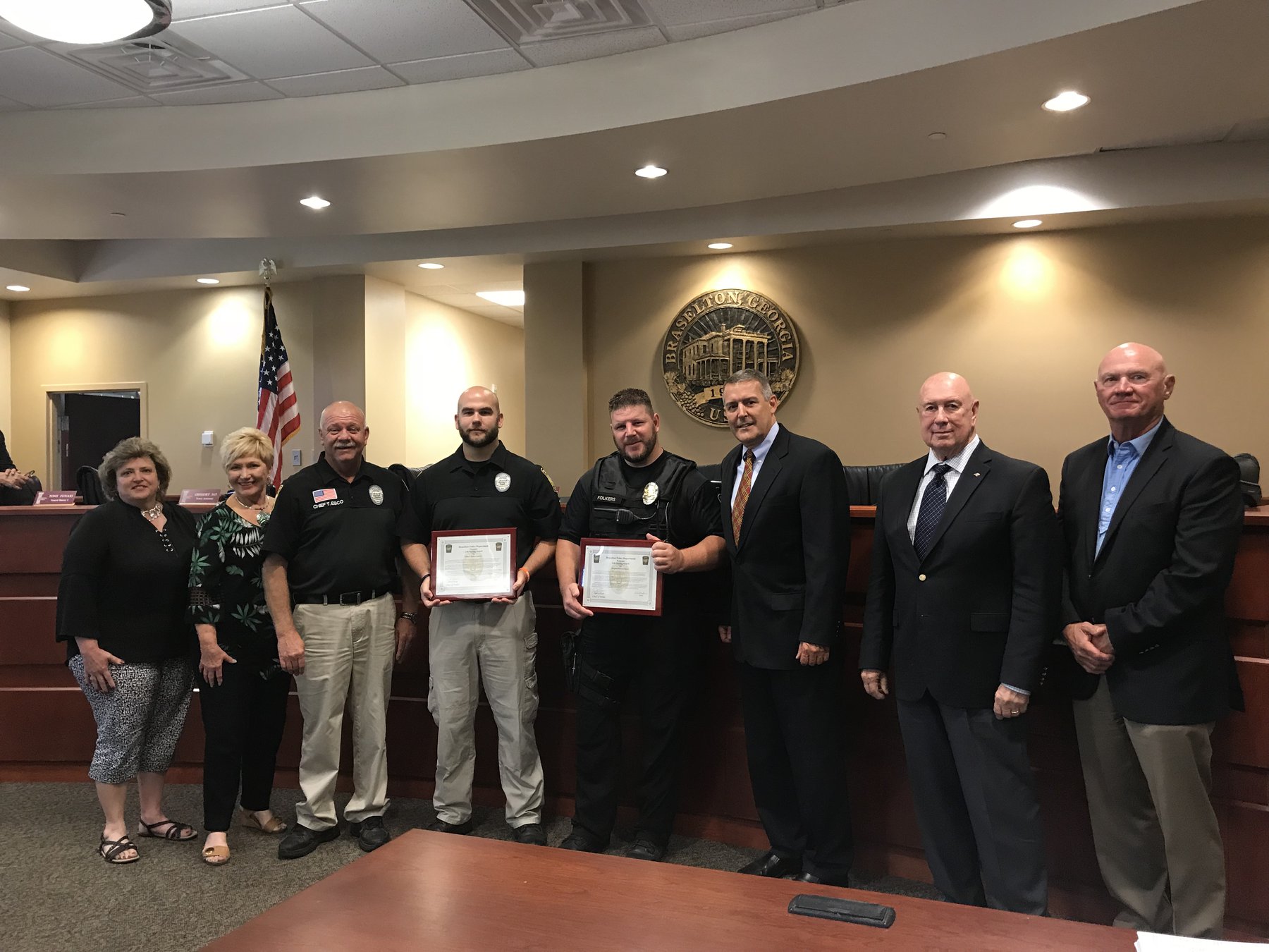 In our community: Braselton awards police officers who rescued man ...