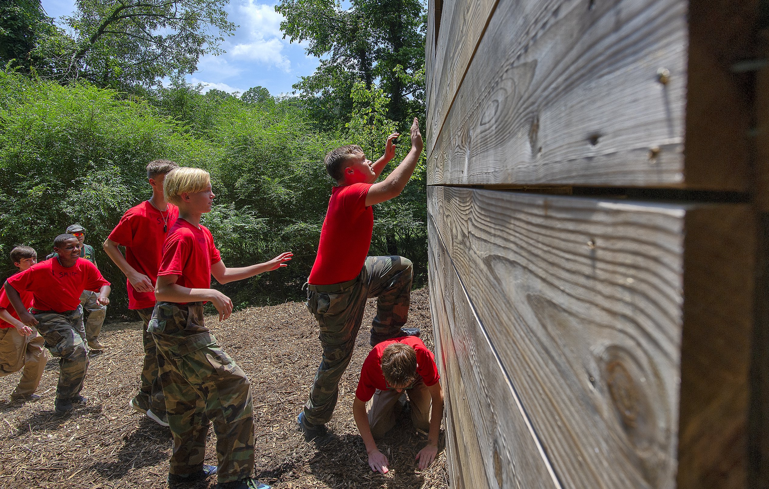 Preparing for the wall