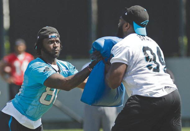 Sterling Bailey with Panthers