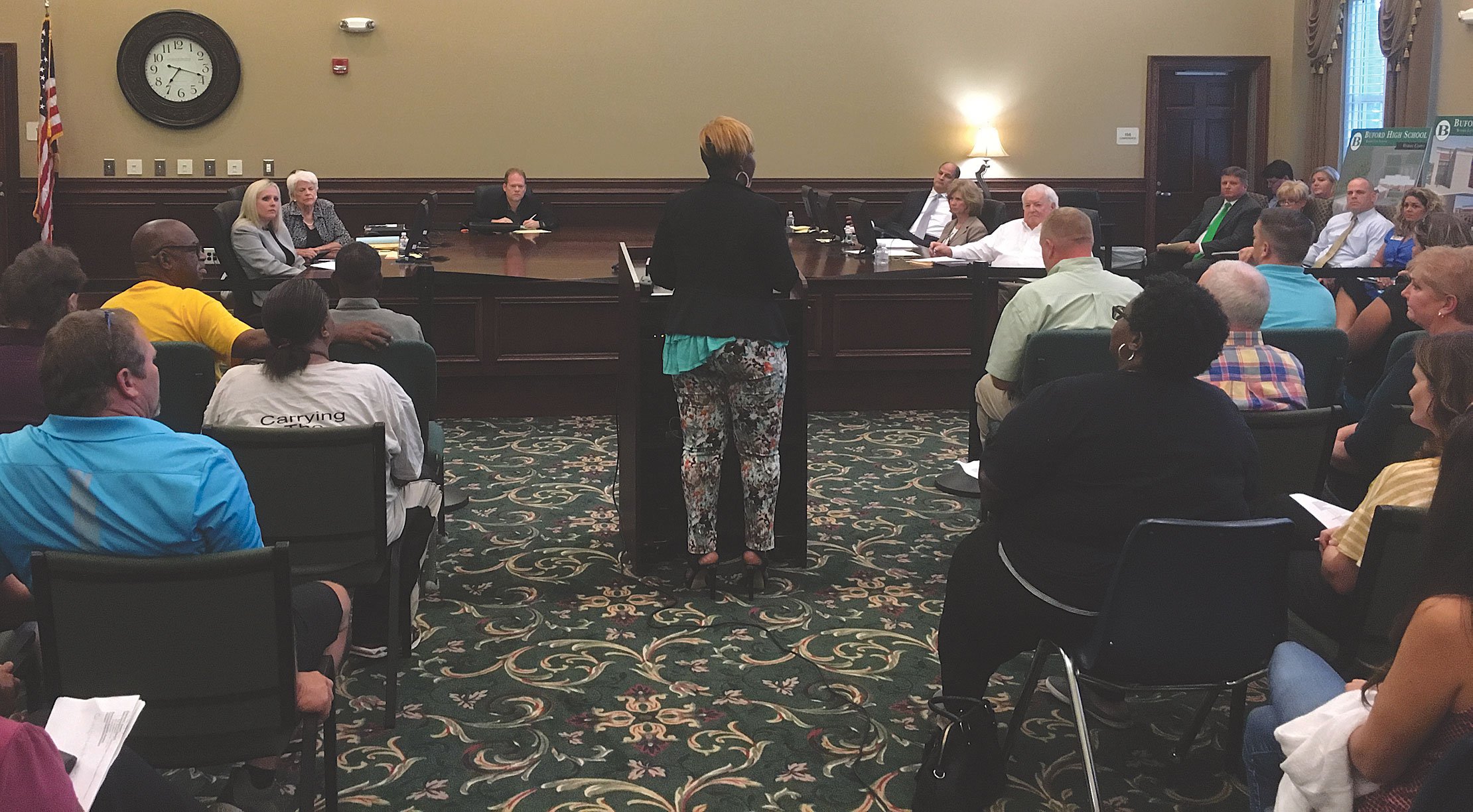 Buford residents critical of school board’s response to