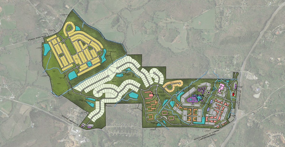 Etowah Village development in Dawson County will offer housing, office