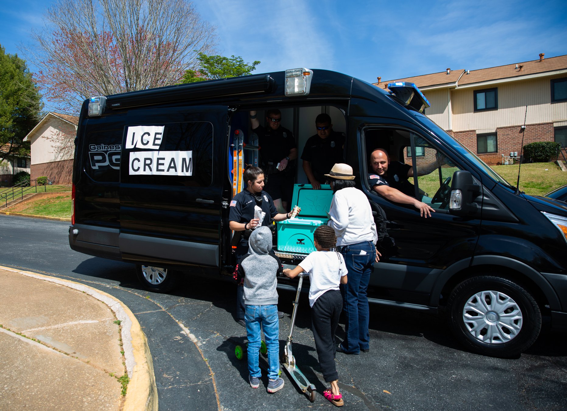 Crime scene van or ice cream truck? Both, for a day Gainesville Times