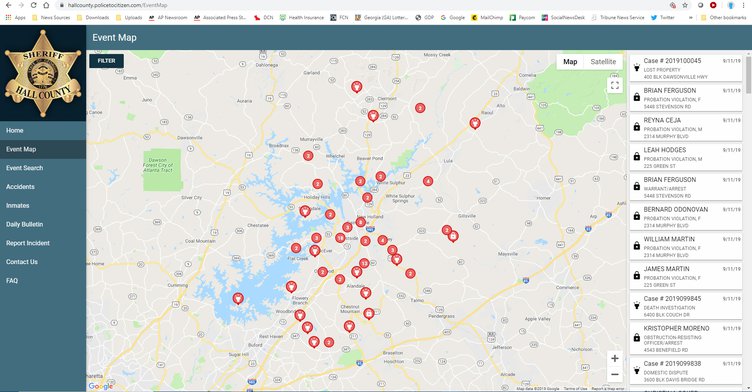 Hall County Property Lines This Tool Allows You To See Crimes Reported In Your Neighborhood -  Gainesville Times