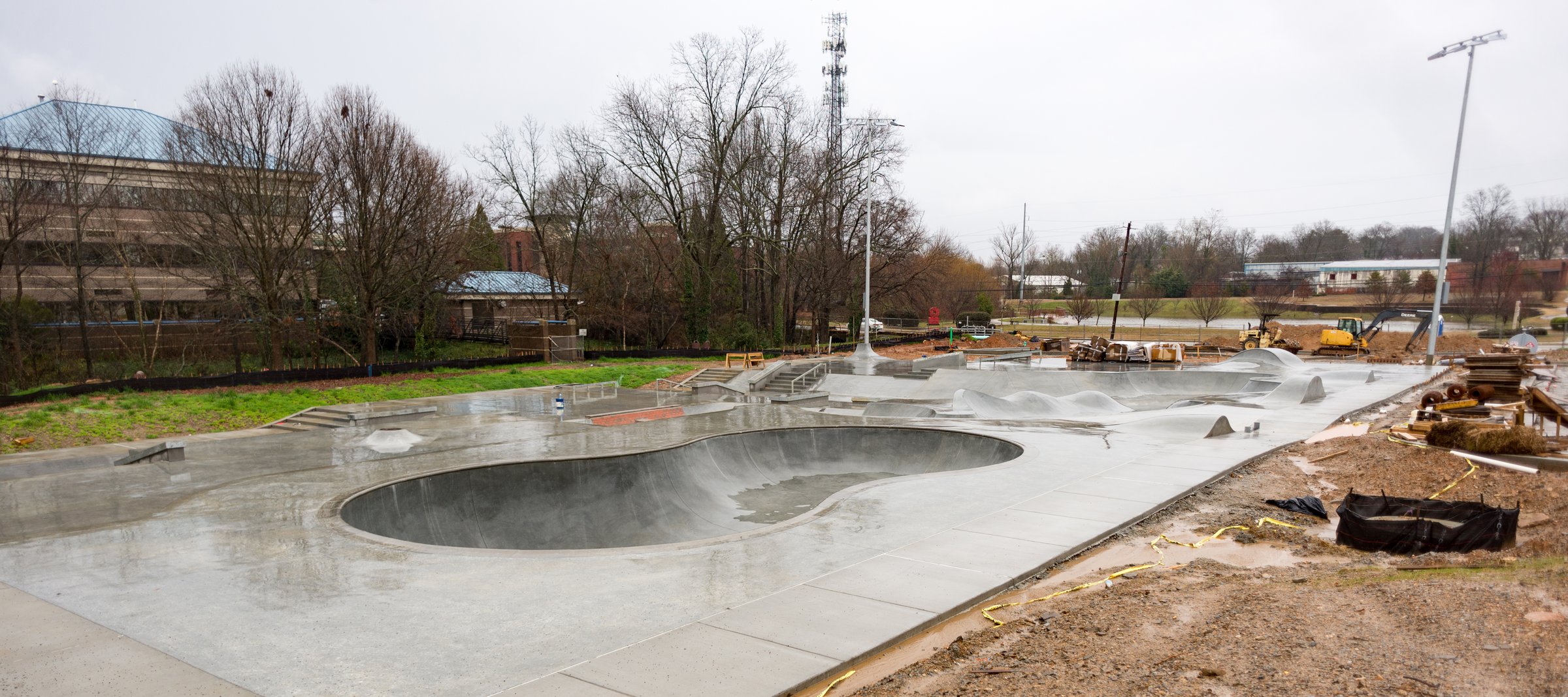 Gainesville's new skatepark to open in April — if it ever stops raining