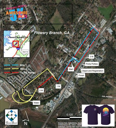Race route, Aug. 15, 2020