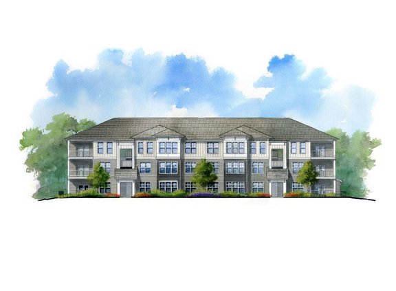 Proposed Spout Springs apartment complex rendering