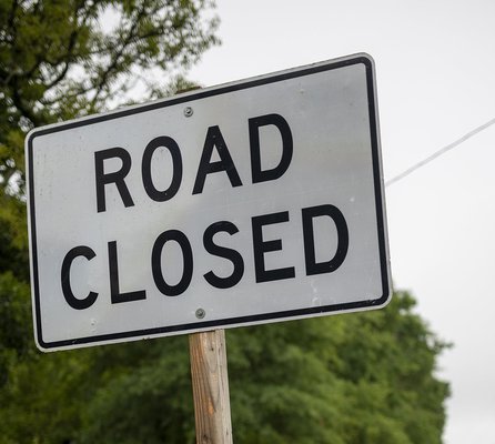 Road closed