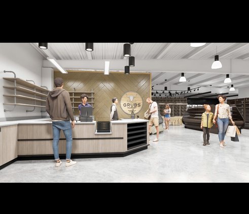 Grubs Market rendering