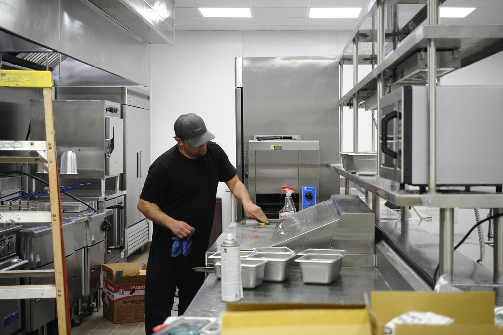 This restaurant is opening soon where pink Peppers Market used to be in