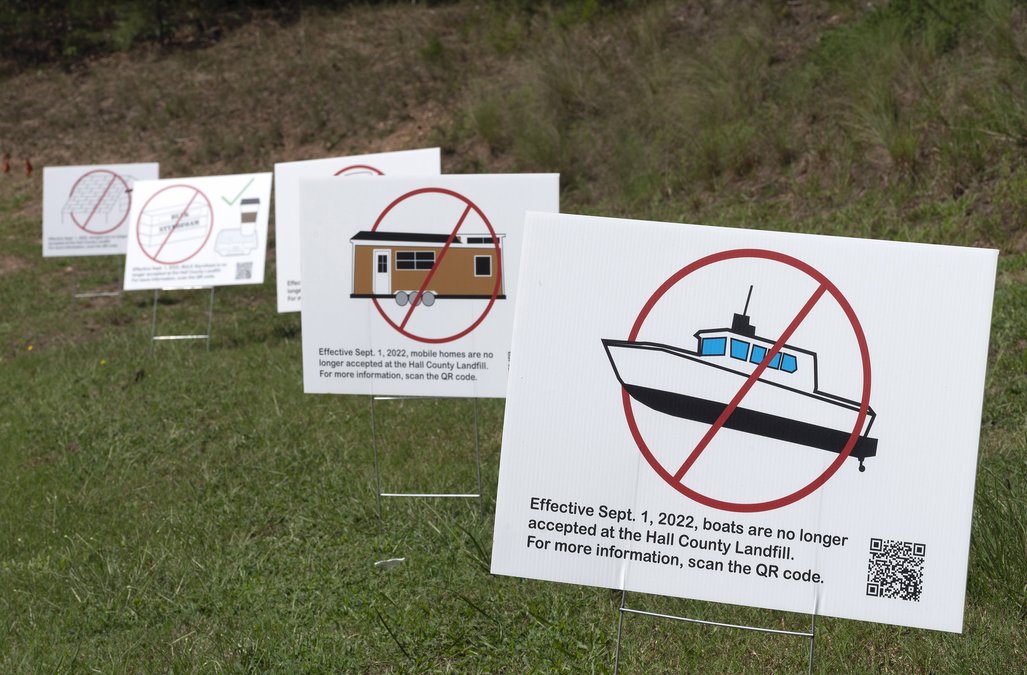 These items are banned from the Hall County landfill starting Sept. 1