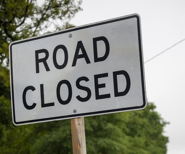 Road closed