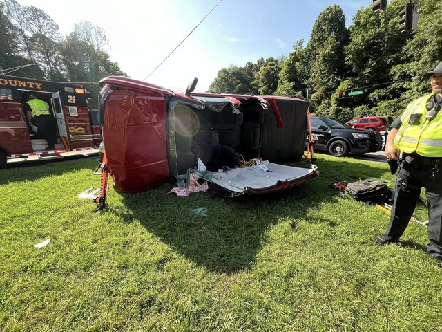 Two transported to hospital from E.E. Butler wreck after truck ...
