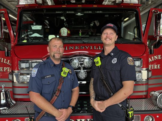 ‘Your instincts take over’: Gainesville firefighters recount saving unconscious man from burning apartment
