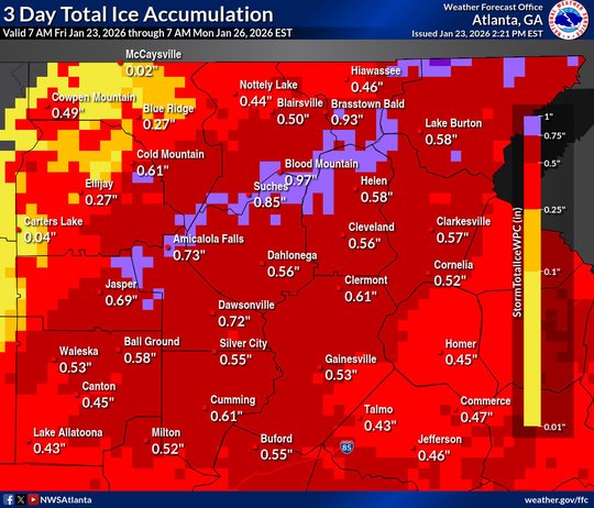 ‘Gainesville is in the crosshairs’: Officials urge people to prepare for worst as ice storm nears