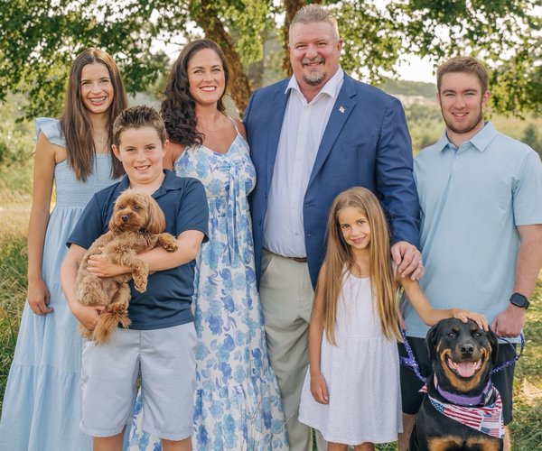 Chad Bingham and family