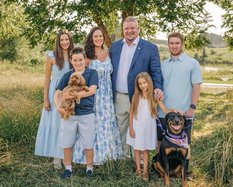 Chad Bingham and family