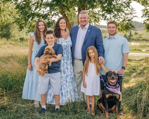 Chad Bingham and family