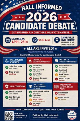 Hall County Informed Candidate Debate 4.25.26