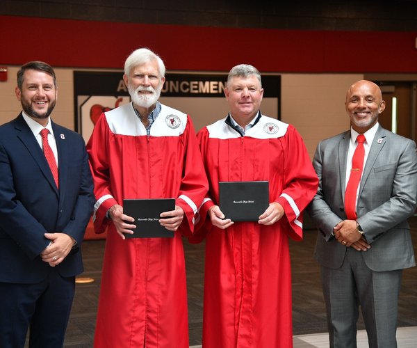Gainesville High School Honorary Diplomas 2026 Jeremy Williams Robert Bruner Bryson Worley Roberto Rivera.jpg