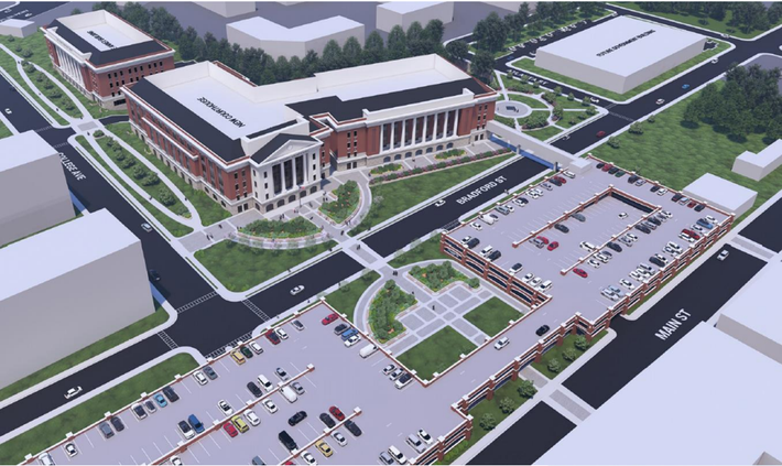 Proposed courthouse location