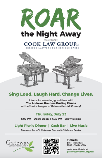 Gateway Domestic Violence Center to host dueling pianos fundraiser in Gainesville next month