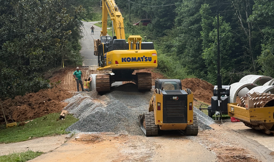 The latest on culvert collapse on Falcon Crest Drive