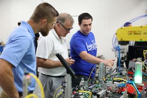 Lanier Tech Student Demonstrating The AI Robotic Trainer.jpg