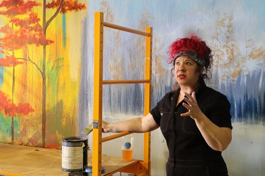 'A place of warmth and imagination': Muralist turns Atlanta Highway underpass into immersive forest
