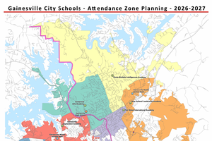 Gainesville City Schools - 2026-2027 proposed attendance zones